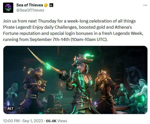 Sea of Thieves Legend Week