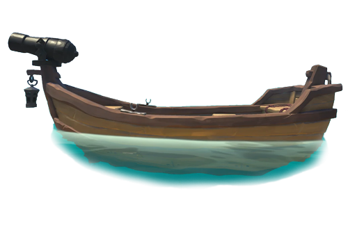 Sea of Thieves Wiki - Ruderboot mit Kanone